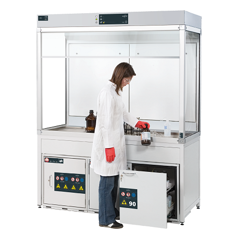 Aperçu: GAP-LINE - Postes de travails à flux laminaire destinés aux matières dangereuses